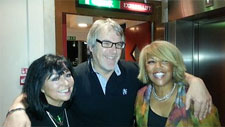 Tina Charles, Alex Dyke and Linda Lewis